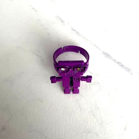 Vintage Purple Nerd Robot Adjustable Ring - Picture 6 of 7